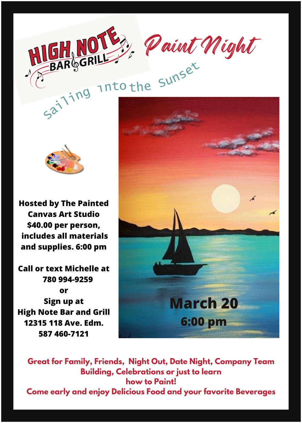 Paint Night (Sailing into the Sunset)