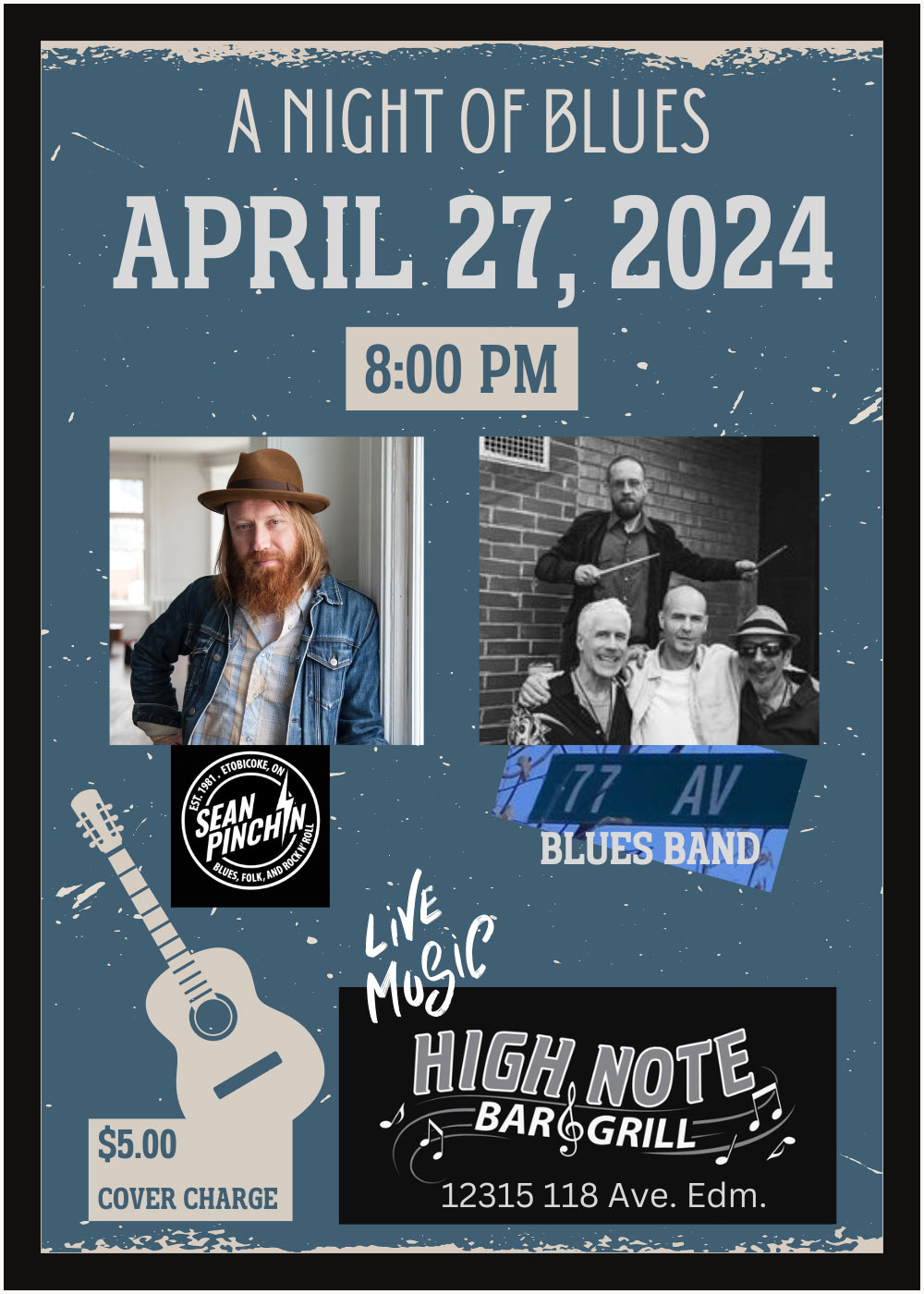 A Night of Blues with Sean Pinchin and 77th Ave Blues