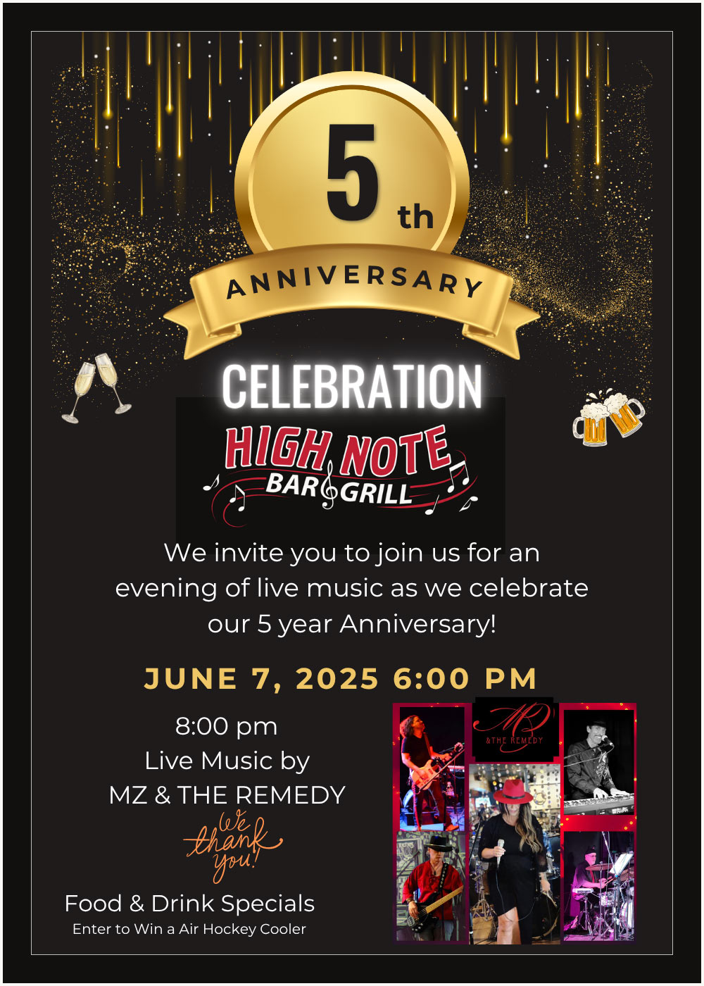 June 7, 2025: 5th Anniversary w. MZ & The Remedy